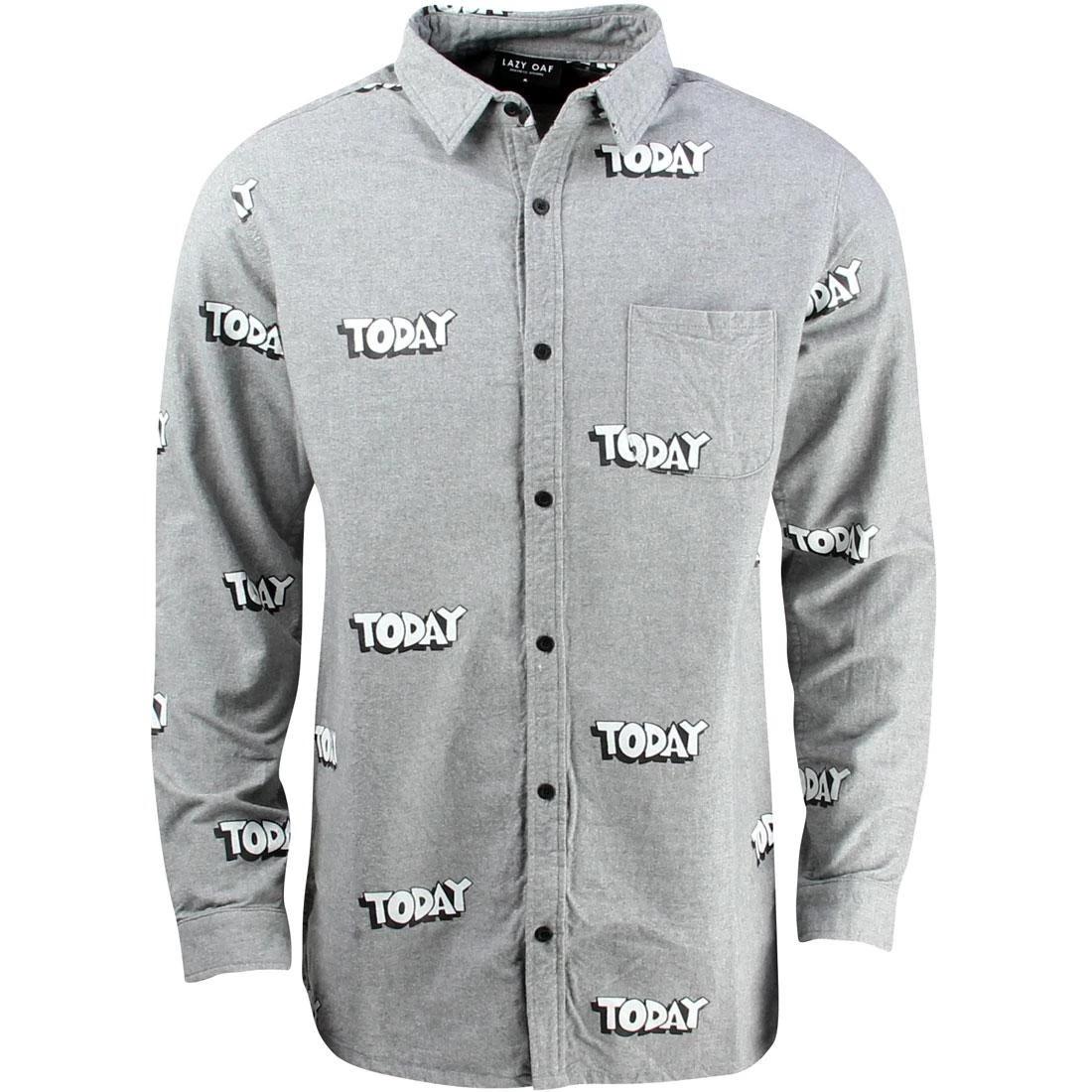 Lazy Oaf Today Long Sleeve Shirt (gray) 3 Lazy Oaf Today Long Sleeve Shirt (gray)