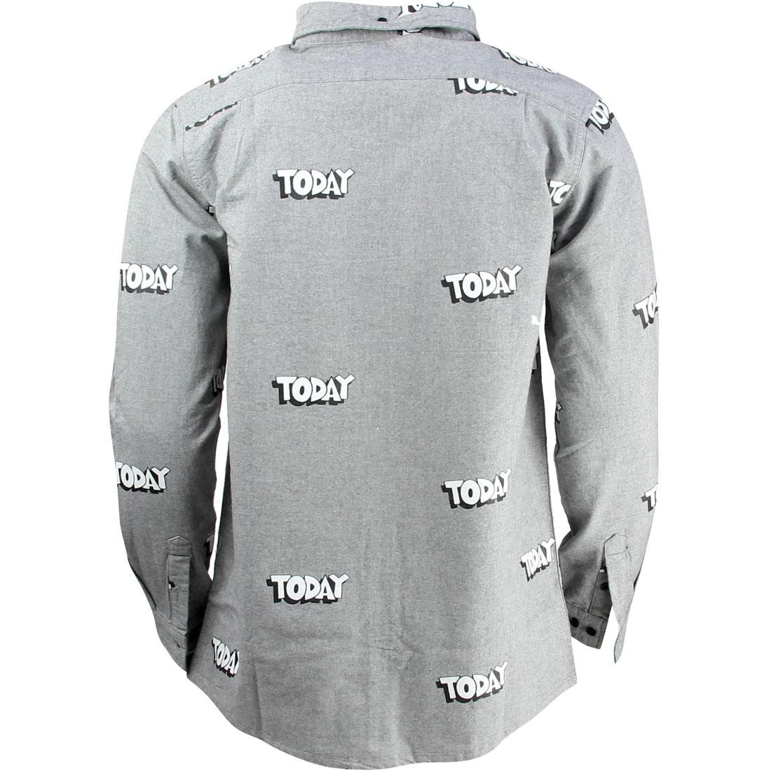 Lazy Oaf Today Long Sleeve Shirt (gray) 4 Lazy Oaf Today Long Sleeve Shirt (gray) - Image 2