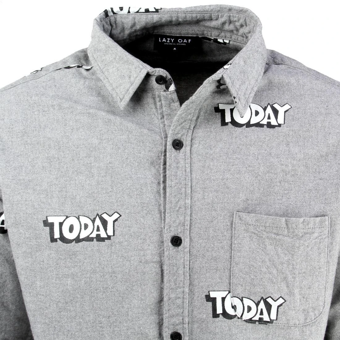 Lazy Oaf Today Long Sleeve Shirt (gray) 6 Lazy Oaf Today Long Sleeve Shirt (gray) - Image 4