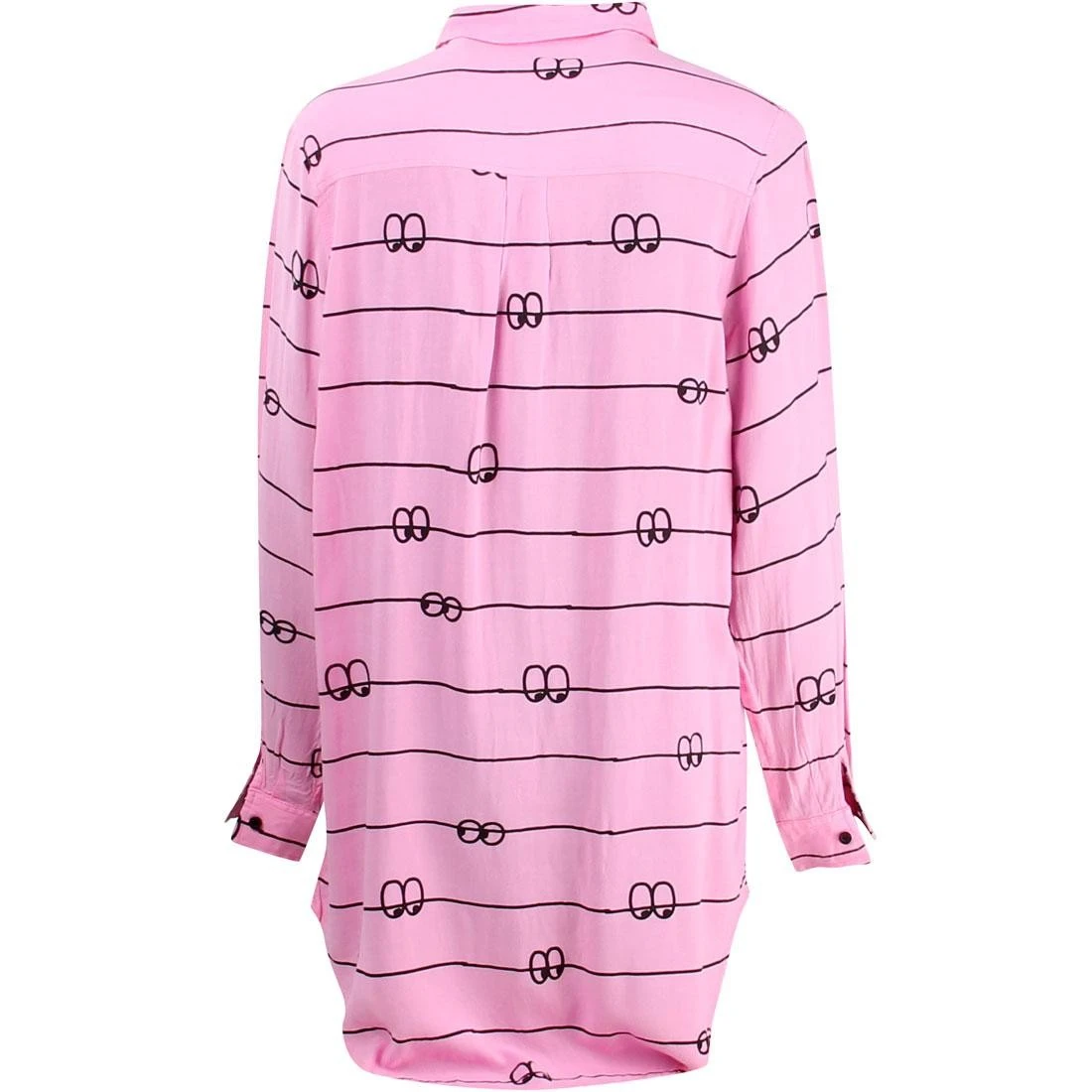 Lazy Oaf Women Eyeline Long Sleeve Shirt (pink) 3 Lazy Oaf Women Eyeline Long Sleeve Shirt (pink) - Image 2