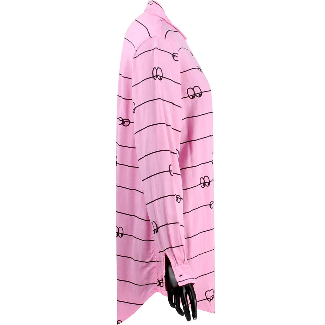 Lazy Oaf Women Eyeline Long Sleeve Shirt (pink) 4 Lazy Oaf Women Eyeline Long Sleeve Shirt (pink) - Image 3