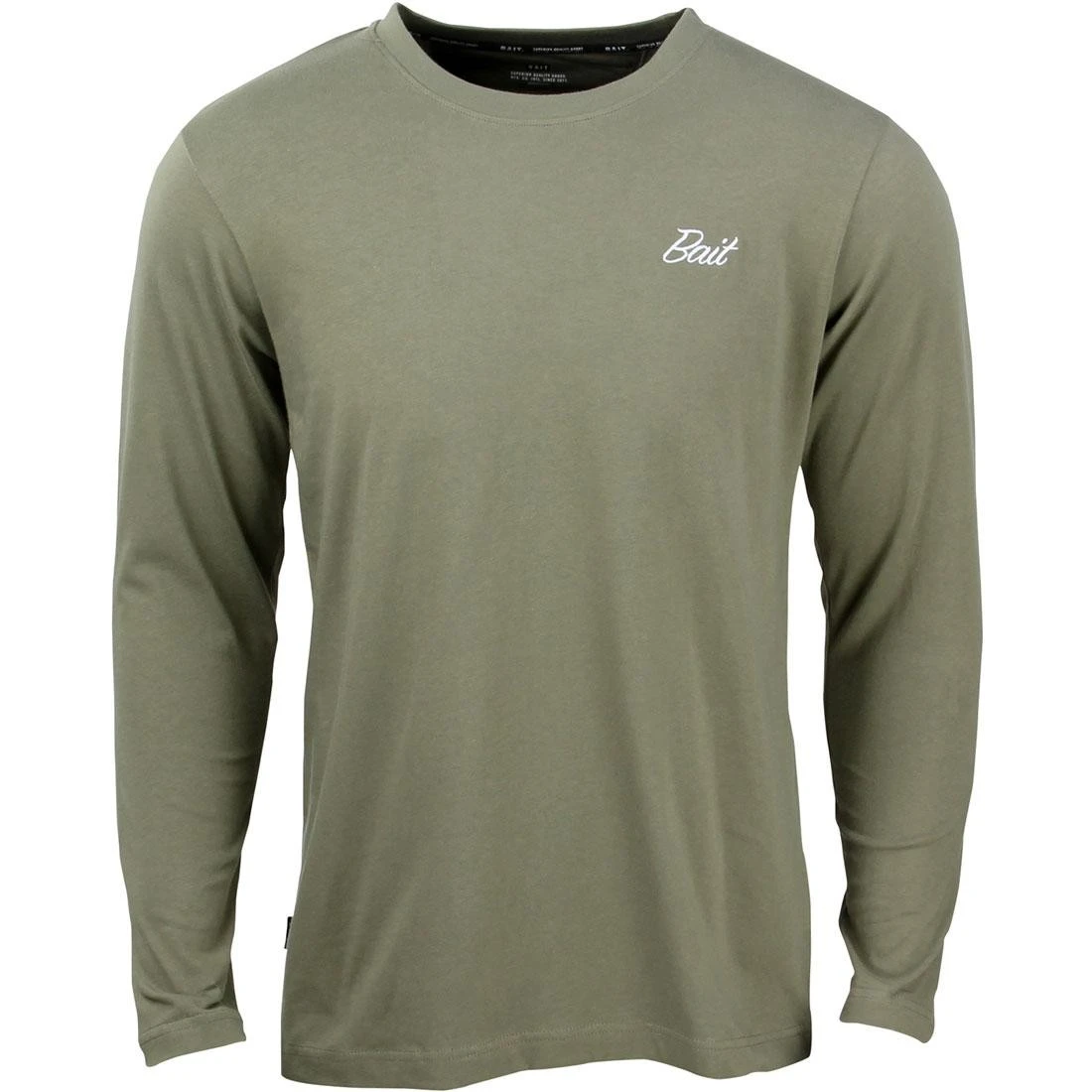 BAIT Men Core Long Sleeve Tee (green / Military Green) 5 BAIT Men Core Long Sleeve Tee (green / Military Green) - Image 3