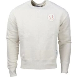 Reebok X Kitsune Men Baseball Crew Neck Sweater (white)