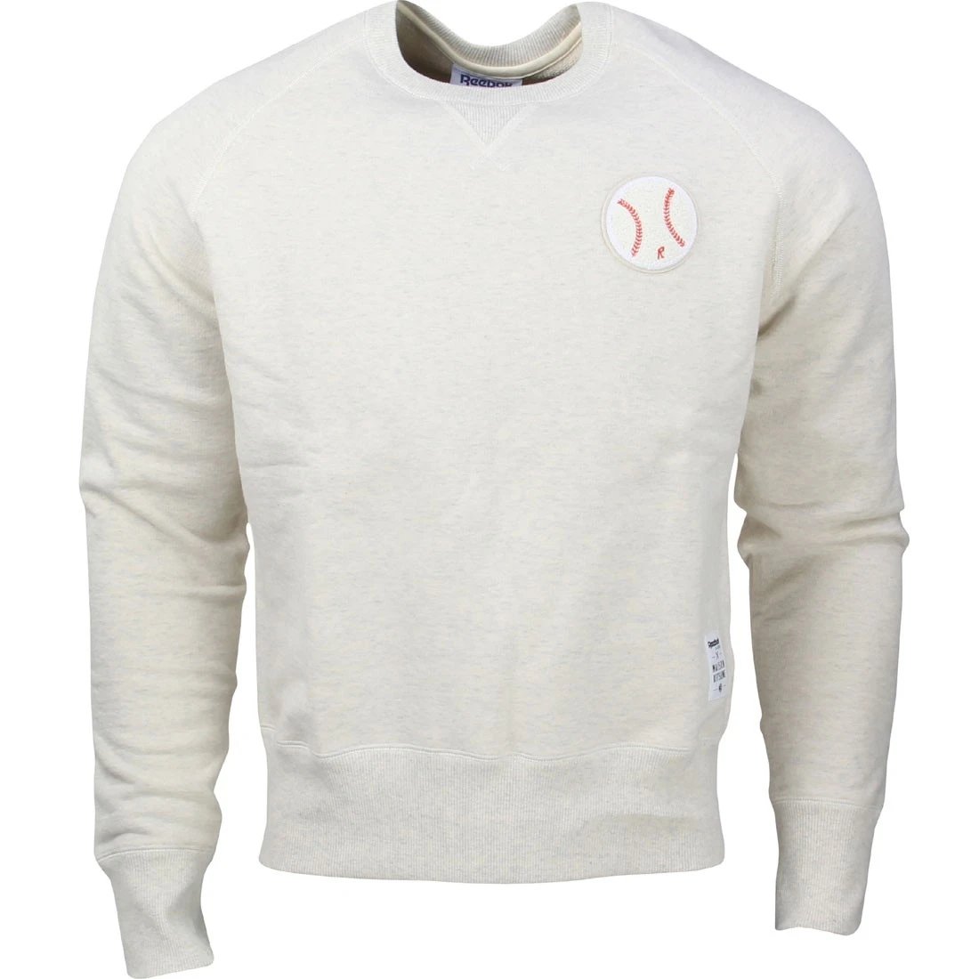 Reebok X Kitsune Men Baseball Crew Neck Sweater (white) 3 Reebok X Kitsune Men Baseball Crew Neck Sweater (white)