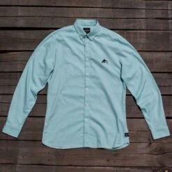 Barney Cools Men Excursion Long Sleeve Shirt (blue / Ocean)