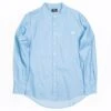 BAIT Men Mandarin Collar Button Up Shirt (light Blue) 1 BAIT Men Mandarin Collar Button Up Shirt (light Blue) -Tees Shop 20171220 v07a0170