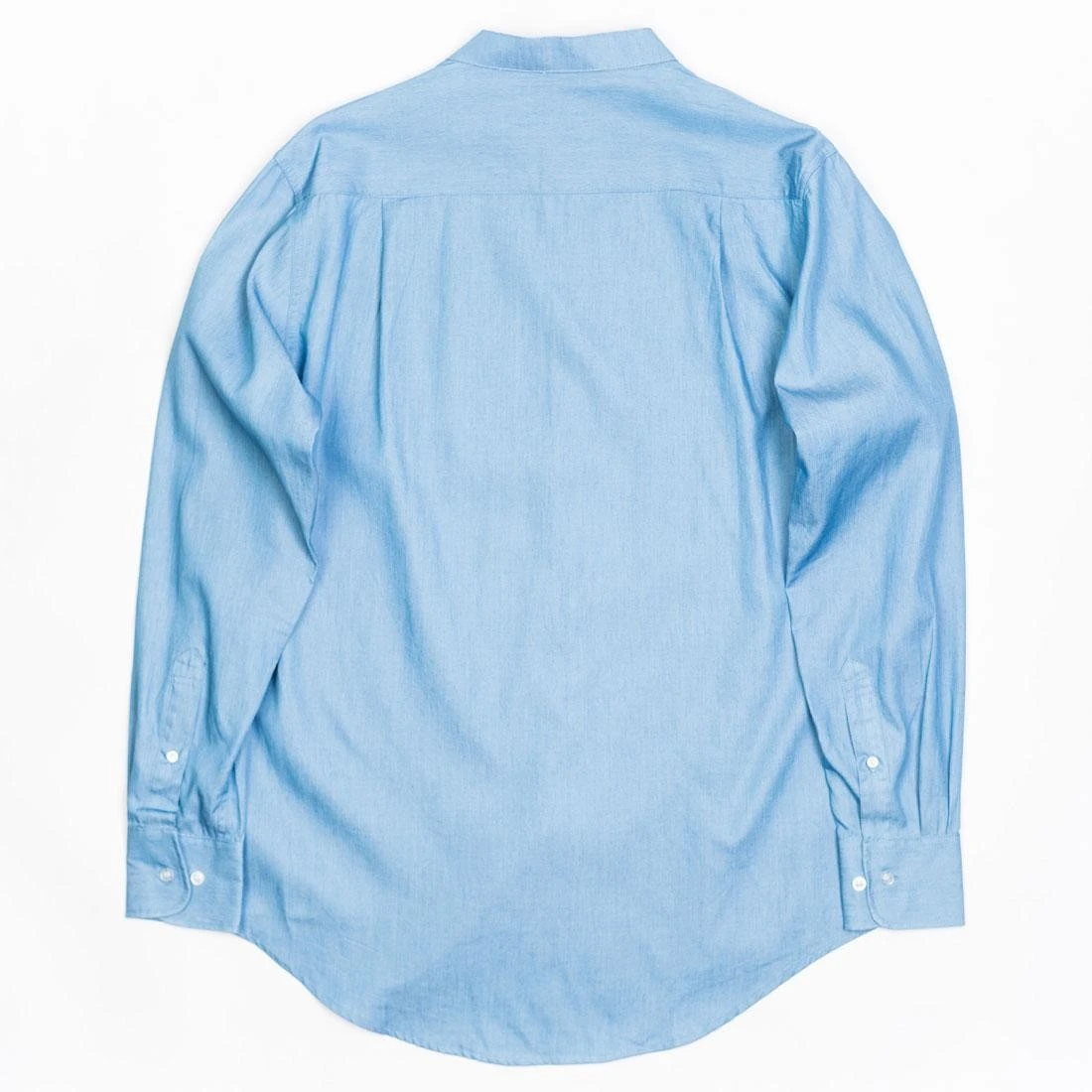 BAIT Men Mandarin Collar Button Up Shirt (light Blue) 4 BAIT Men Mandarin Collar Button Up Shirt (light Blue) - Image 2