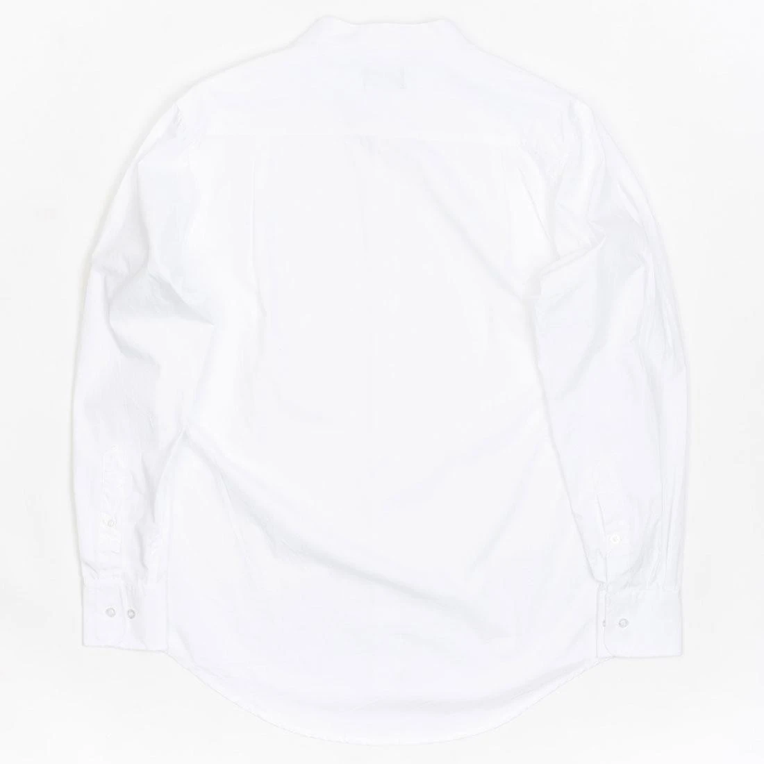 BAIT Men Mandarin Collar Button Up Shirt (white) 4 BAIT Men Mandarin Collar Button Up Shirt (white) - Image 2