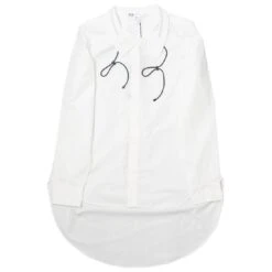 Adidas Y-3 Women Tie-Cord Shirt (white / Black)