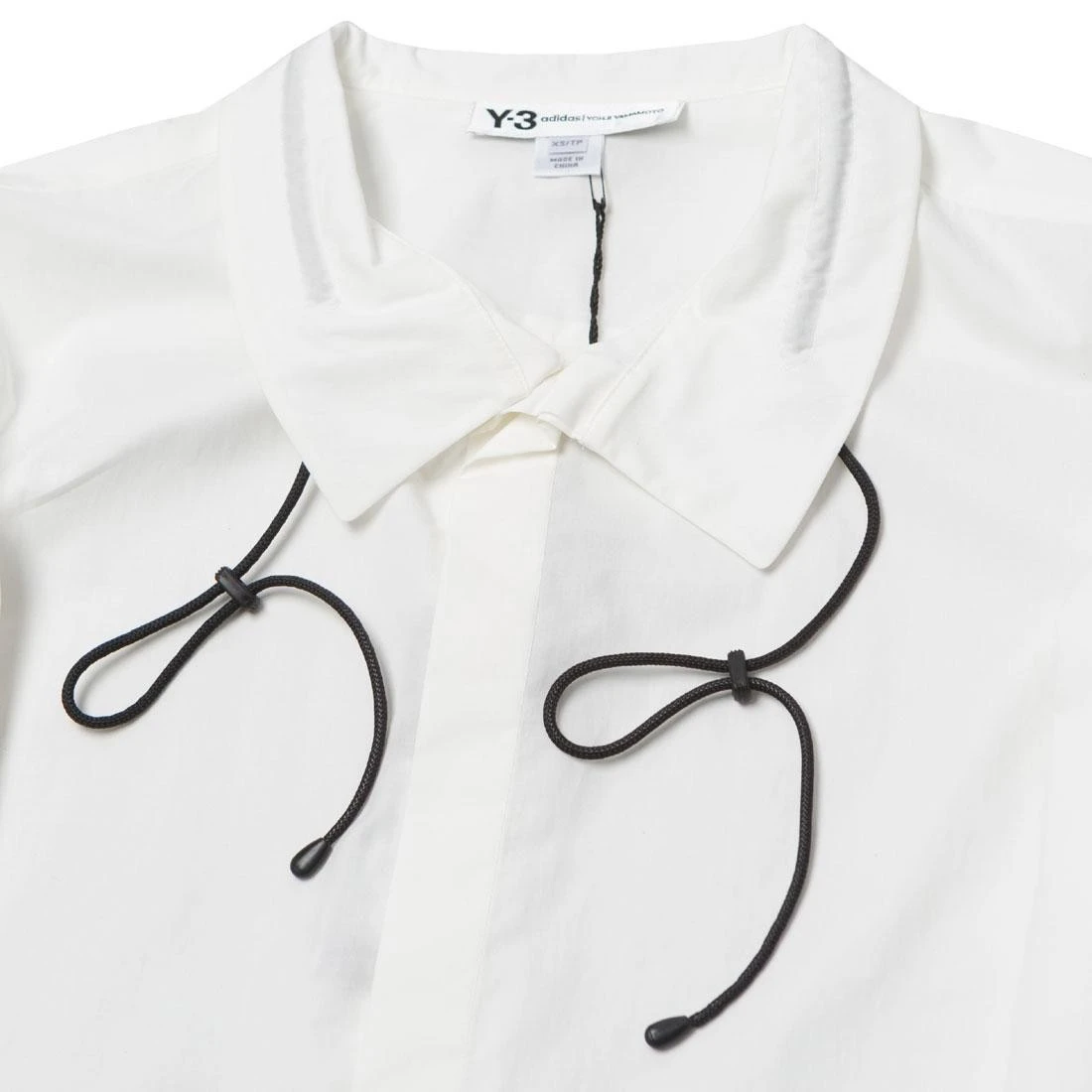 Adidas Y-3 Women Tie-Cord Shirt (white / Black) 5 Adidas Y-3 Women Tie-Cord Shirt (white / Black) - Image 3