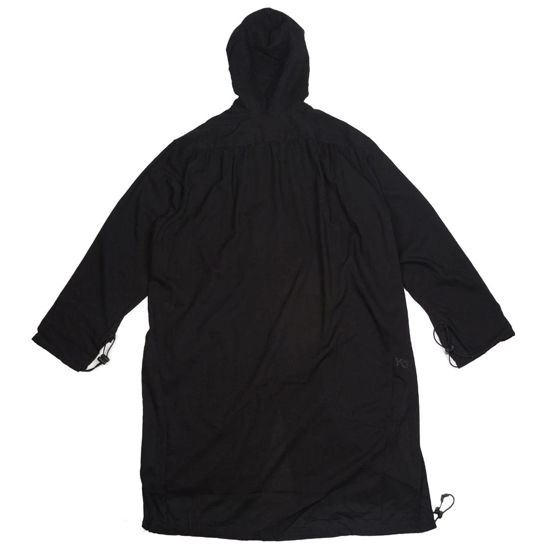 Adidas Y-3 Men Tencel Cotton Hooded Long Sleeve Shirt (black) 4 Adidas Y-3 Men Tencel Cotton Hooded Long Sleeve Shirt (black) - Image 2