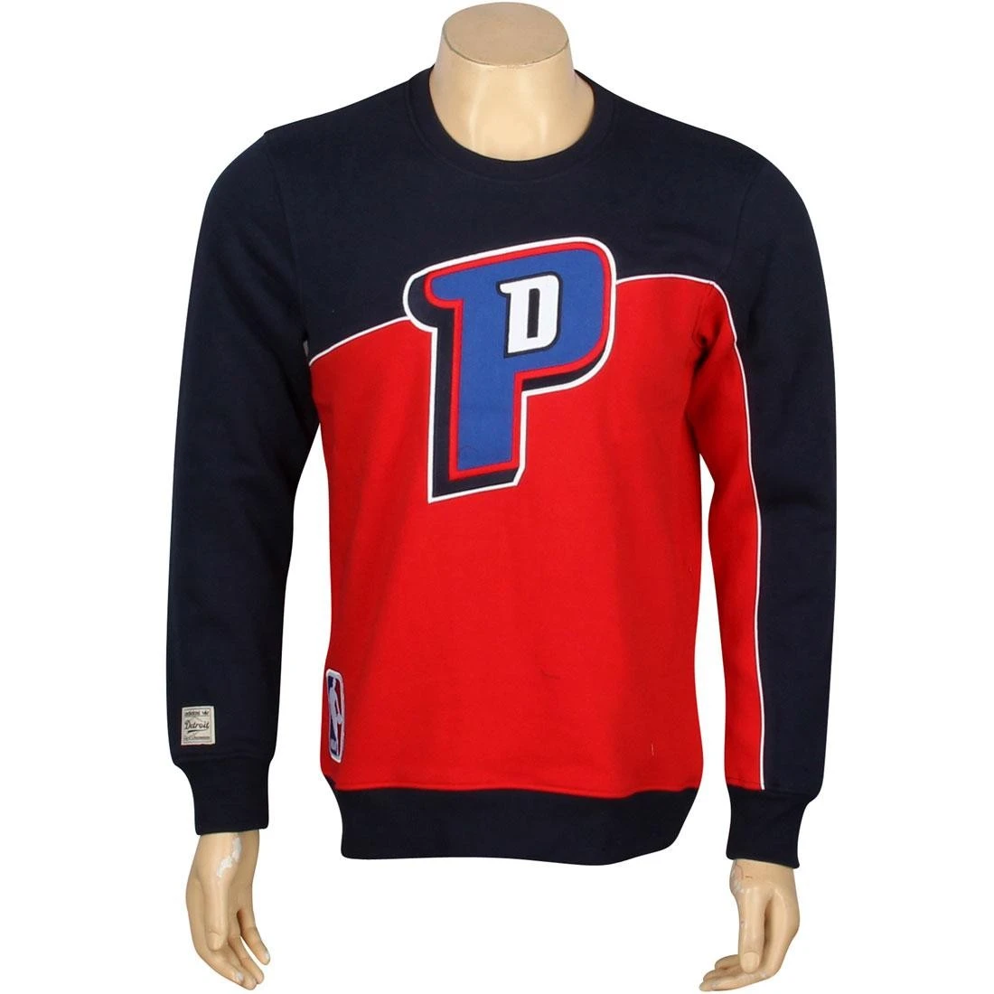 Adidas NBA Detroit Sweater (navy / Danasl / Redsld) 3 Adidas NBA Detroit Sweater (navy / Danasl / Redsld)