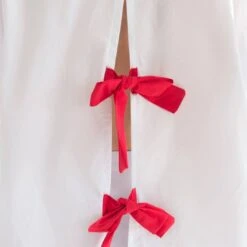 Lazy Oaf X Hello Kitty Women Bow Tie Long Sleeve Shirt (White) 12 Lazy Oaf X Hello Kitty Women Bow Tie Long Sleeve Shirt (White) -Tees Shop andy1