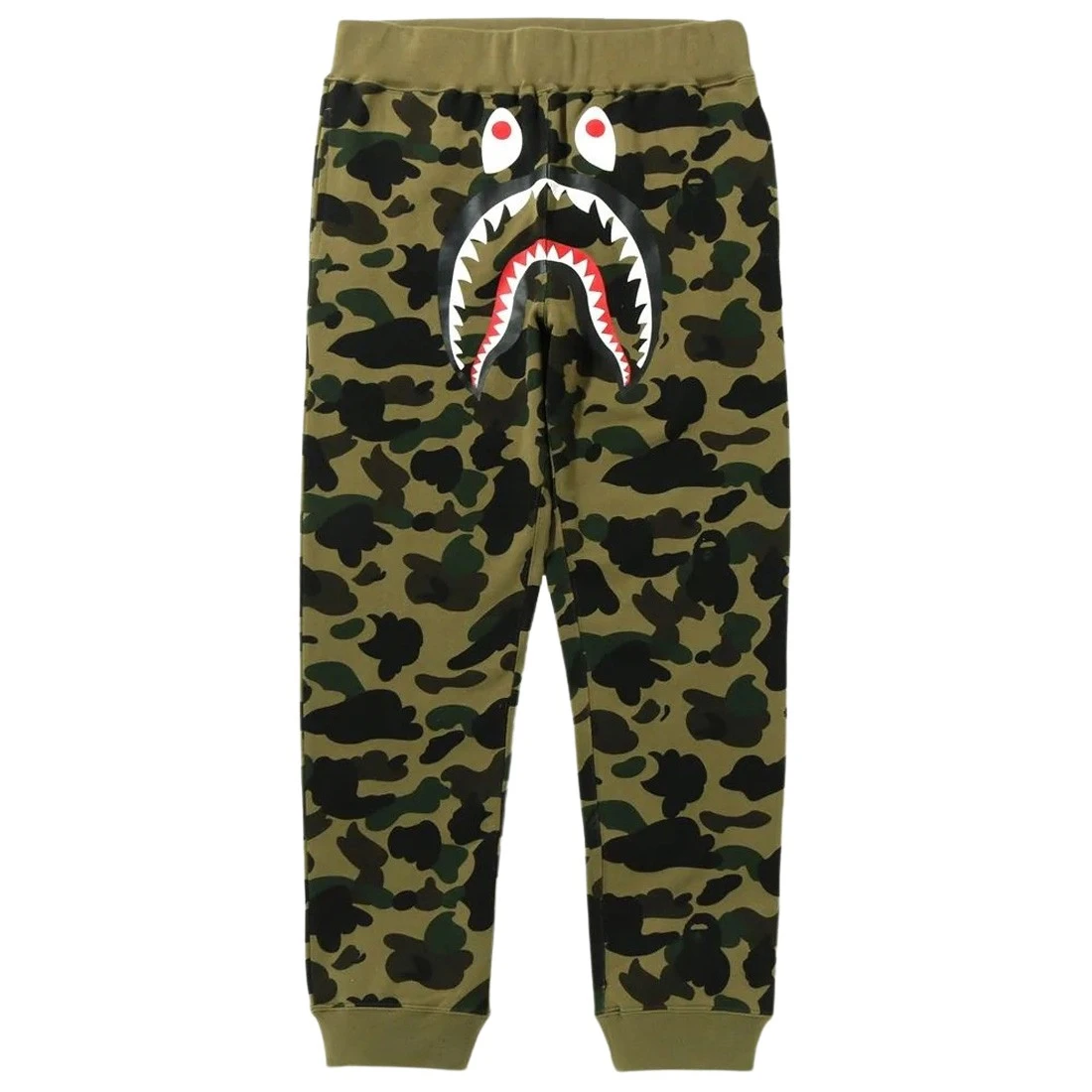 A Bathing Ape Men 1st Camo Shark Slim Sweat Pants (green) 3 A Bathing Ape Men 1st Camo Shark Slim Sweat Pants (green)