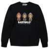 A Bathing Ape Men Milo Shark Hoodie Print Crewneck (black)