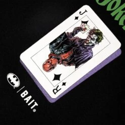 BAIT X Batman Three Jokers Men Logo Long Sleeve Tee (black) 7 BAIT X Batman Three Jokers Men Logo Long Sleeve Tee (black) -Tees Shop ba3joklogolstbk 2