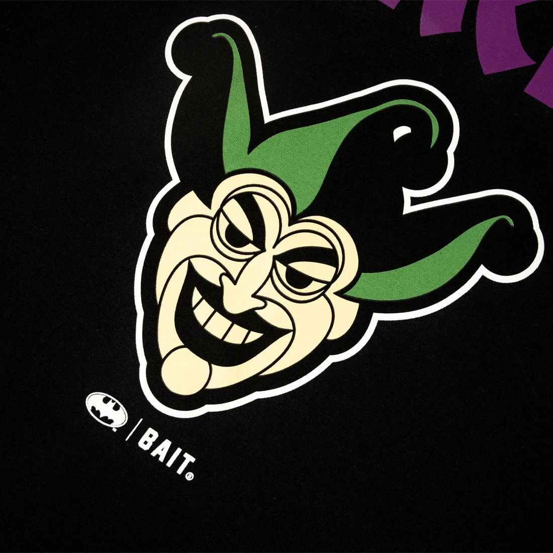 BAIT X Batman Three Jokers Men Logo Long Sleeve Tee (black) 6 BAIT X Batman Three Jokers Men Logo Long Sleeve Tee (black) - Image 4