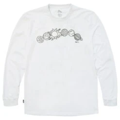 BAIT X Astro Boy Men Crater Glow In The Dark Long Sleeve Tee (white)