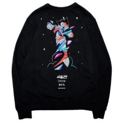BAIT X Astro Boy X Louis De Guzman Men Crewneck Sweater (black) 10 BAIT X Astro Boy X Louis De Guzman Men Crewneck Sweater (black) -Tees Shop baabldgcrewblk 3