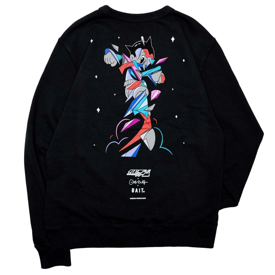 BAIT X Astro Boy X Louis De Guzman Men Crewneck Sweater (black) 8 BAIT X Astro Boy X Louis De Guzman Men Crewneck Sweater (black) - Image 6