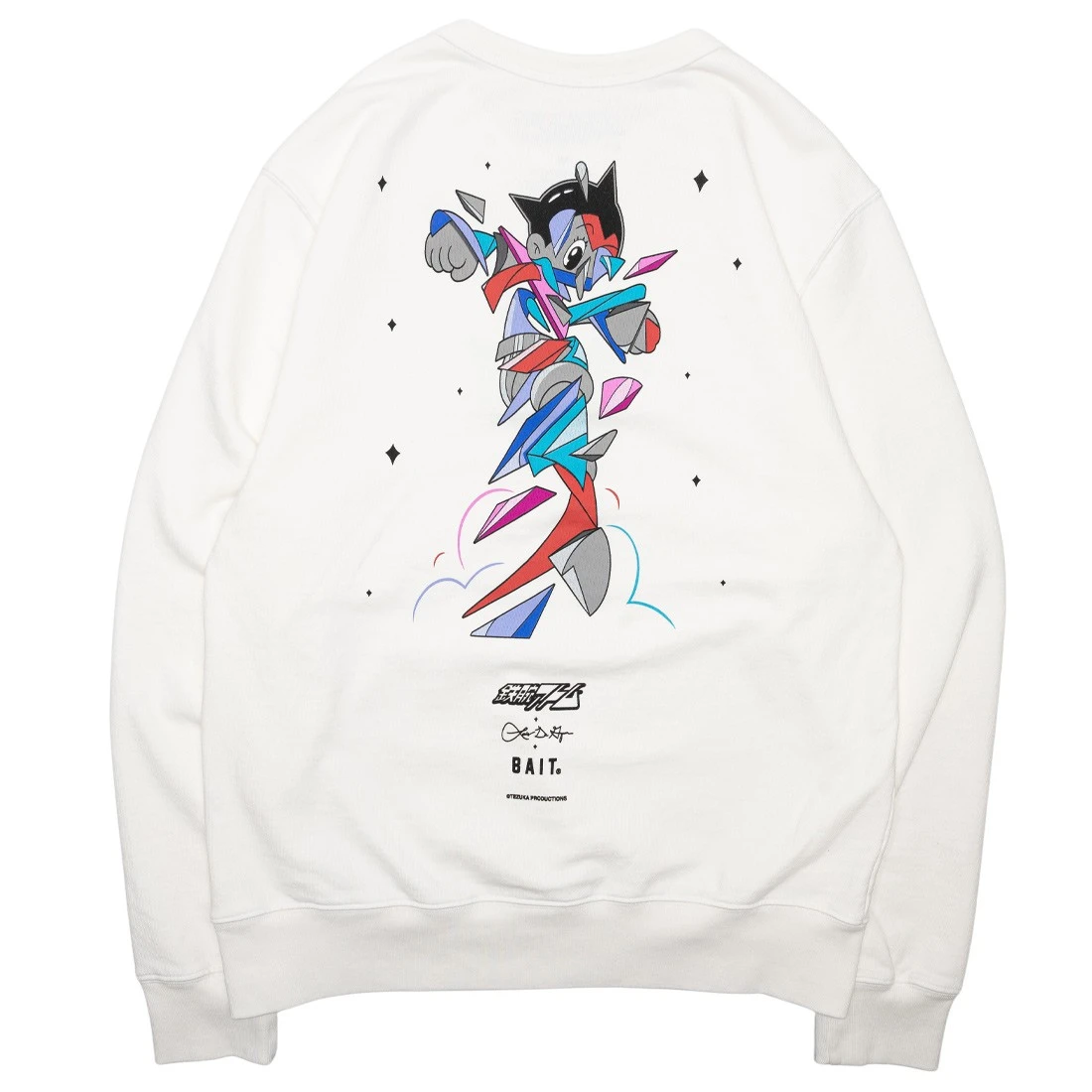 BAIT X Astro Boy X Louis De Guzman Men Crewneck Sweater (white / Off White) 5 BAIT X Astro Boy X Louis De Guzman Men Crewneck Sweater (white / Off White) - Image 3