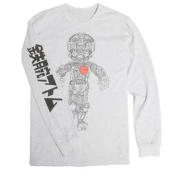 BAIT X Astro Boy Men Mechanical Long Sleeve Tee (gray) -Tees Shop baabmechteelsgr 3