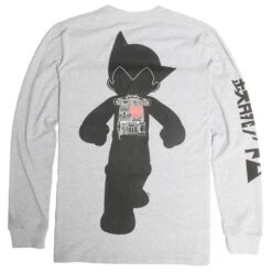 BAIT X Astro Boy Men Mechanical Long Sleeve Tee (gray) -Tees Shop baabmechteelsgr 5