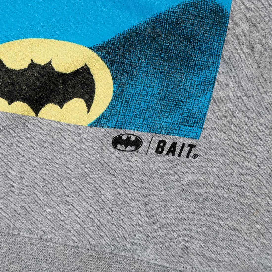 BAIT X Batman Men Adam West Portrait Crewneck Sweater (gray) 4 BAIT X Batman Men Adam West Portrait Crewneck Sweater (gray) - Image 3