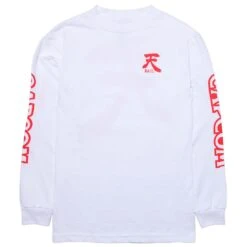 BAIT X Street Fighter Men Akuma Long Sleeve Tee (white)