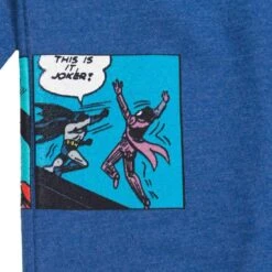 BAIT X Batman Men Fight Scenes Crewneck Sweater (blue / Royal) 10 BAIT X Batman Men Fight Scenes Crewneck Sweater (blue / Royal) -Tees Shop babatfightcrwbl 3
