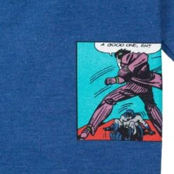 BAIT X Batman Men Fight Scenes Crewneck Sweater (blue / Royal) 11 BAIT X Batman Men Fight Scenes Crewneck Sweater (blue / Royal) -Tees Shop babatfightcrwbl 5