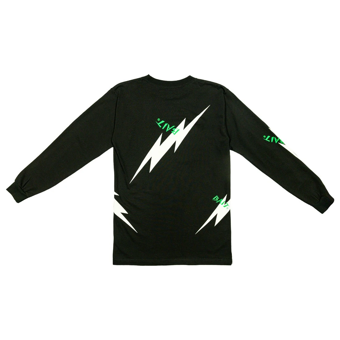 BAIT Men Bolt Long Sleeve Tee (black / Green) 8 BAIT Men Bolt Long Sleeve Tee (black / Green) - Image 6