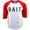 BAIT Logo Raglan Tee (white / Red / Black) 1 BAIT Logo Raglan Tee (white / Red / Black) -Tees Shop babrlogov1wrb thum1 45405
