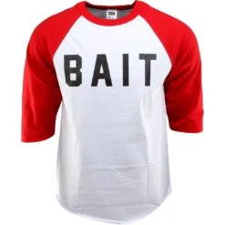BAIT Logo Raglan Tee (white / Red / Black)