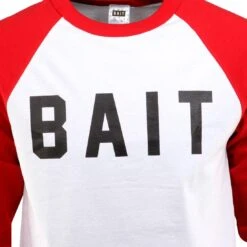 BAIT Logo Raglan Tee (white / Red / Black) -Tees Shop babrlogov1wrb thum4 45405