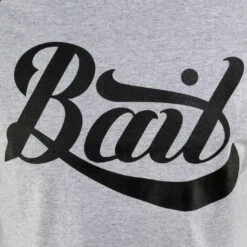 BAIT Script Logo Raglan Tee (gray / Heather Gray / Black / Black) -Tees Shop babrscriptv1gbb thum4 48597