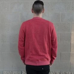 BAIT B Letter Invisible Pockets Fitted Crewneck (red) -Tees Shop babt140213 002bred thum6 46079