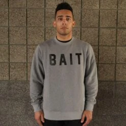 BAIT Invisible Pockets Fitted Crewneck (gray)