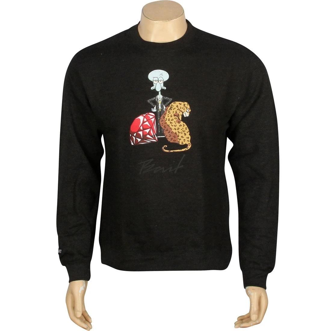 BAIT X SpongeBob Squidward Crewneck (gray / Charcoal / Heather) 3 BAIT X SpongeBob Squidward Crewneck (gray / Charcoal / Heather)