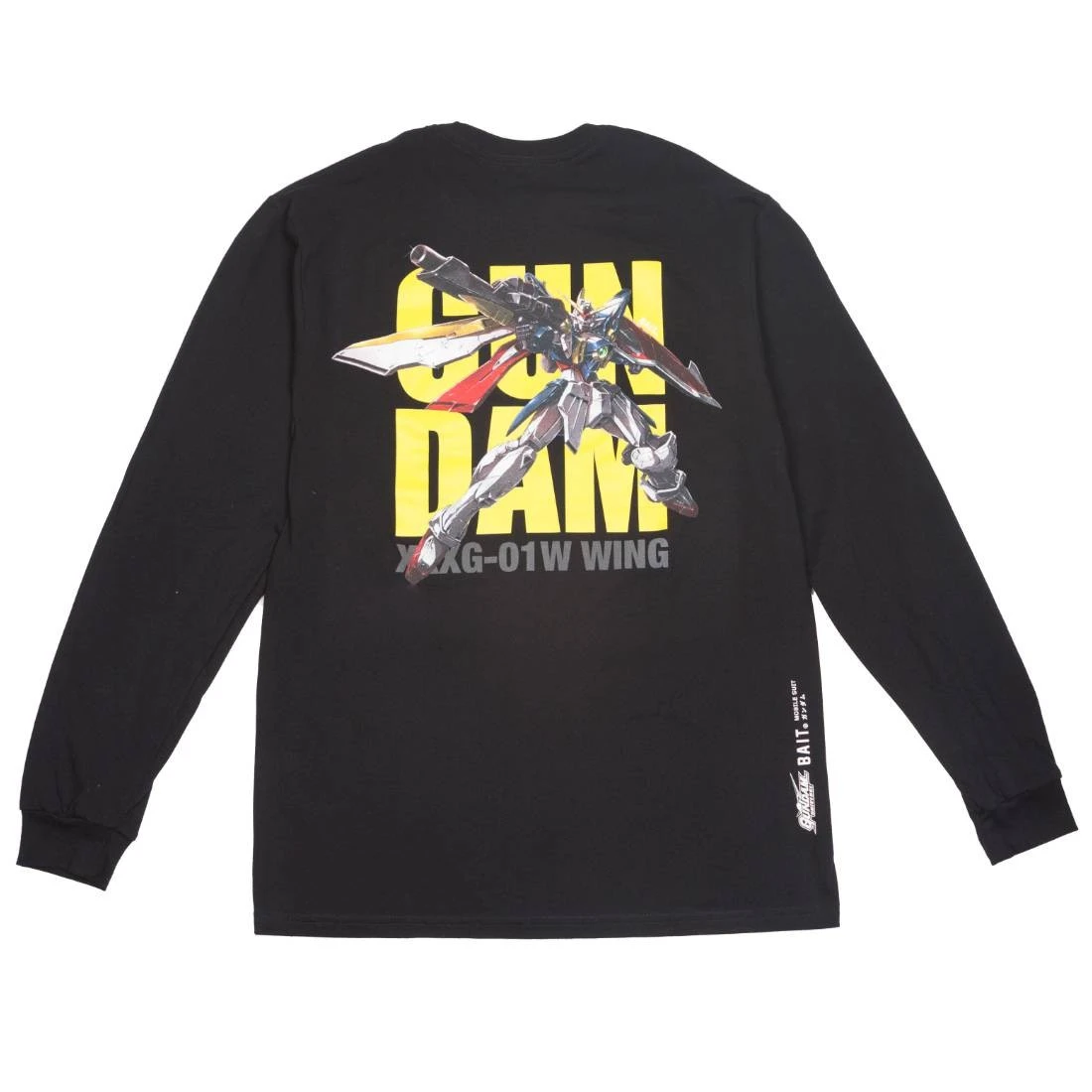 BAIT X Gundam Universe Men Wing Gundam Long Sleeve Tee (black) 4 BAIT X Gundam Universe Men Wing Gundam Long Sleeve Tee (black) - Image 2