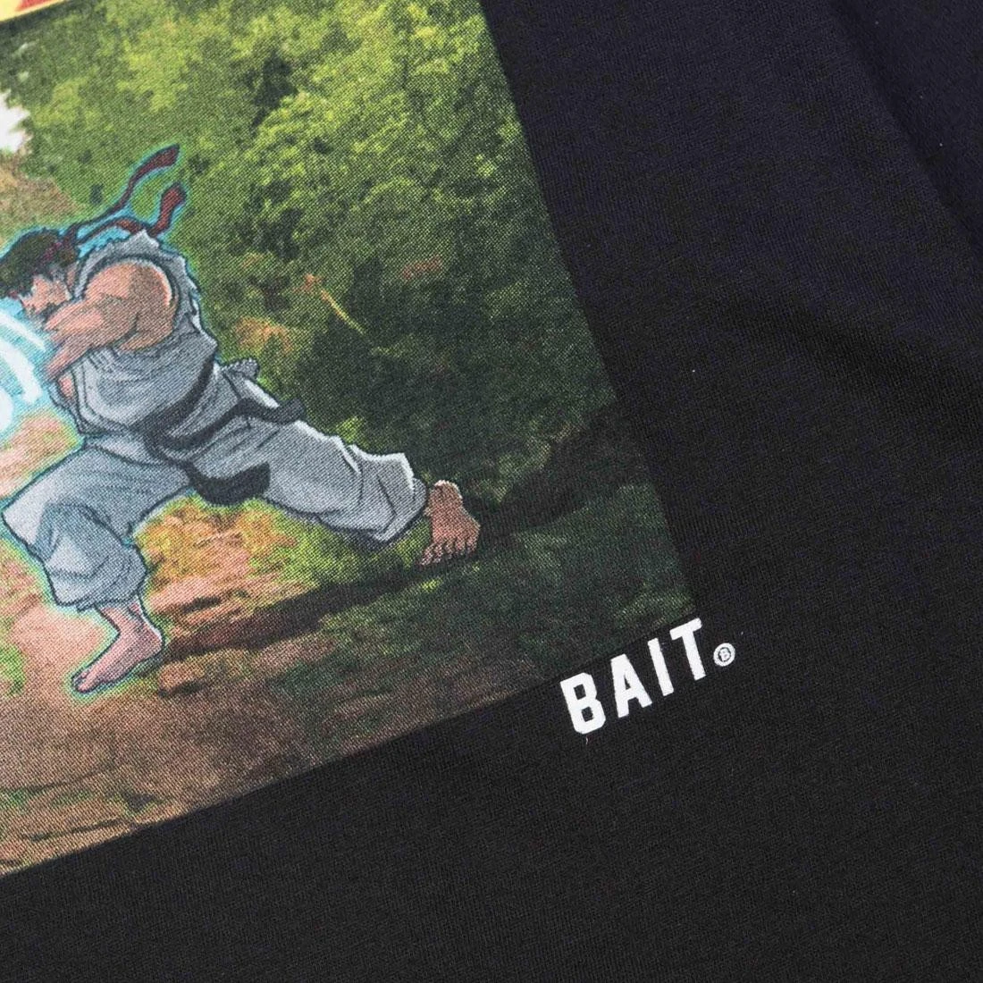 BAIT X Street Fighter X JBALVIN Men Hadouken Long Sleeve Tee (black) 6 BAIT X Street Fighter X JBALVIN Men Hadouken Long Sleeve Tee (black) - Image 4