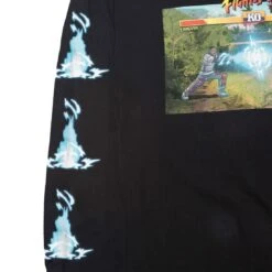 BAIT X Street Fighter X JBALVIN Men Hadouken Long Sleeve Tee (black) 8 BAIT X Street Fighter X JBALVIN Men Hadouken Long Sleeve Tee (black) -Tees Shop bajbalvhdlstebk 3