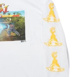 BAIT X Street Fighter X JBALVIN Men Hadouken Long Sleeve Tee (white) 7 BAIT X Street Fighter X JBALVIN Men Hadouken Long Sleeve Tee (white) -Tees Shop bajbalvhdlstewh 2
