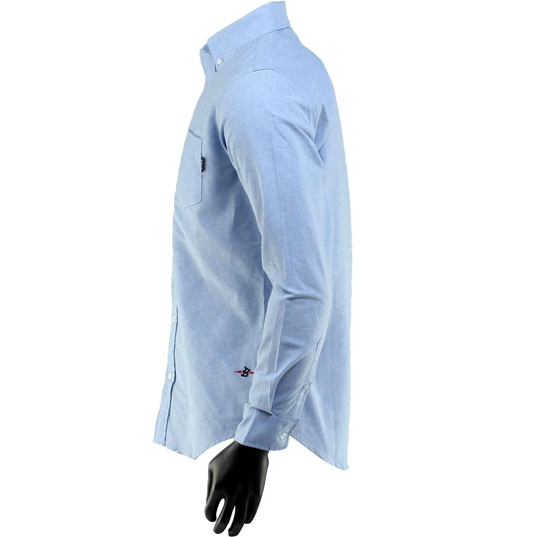 BAIT Oxford Long Sleeve Shirt (blue) 7 BAIT Oxford Long Sleeve Shirt (blue) - Image 5