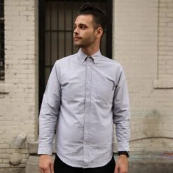 BAIT Oxford Long Sleeve Shirt (gray)