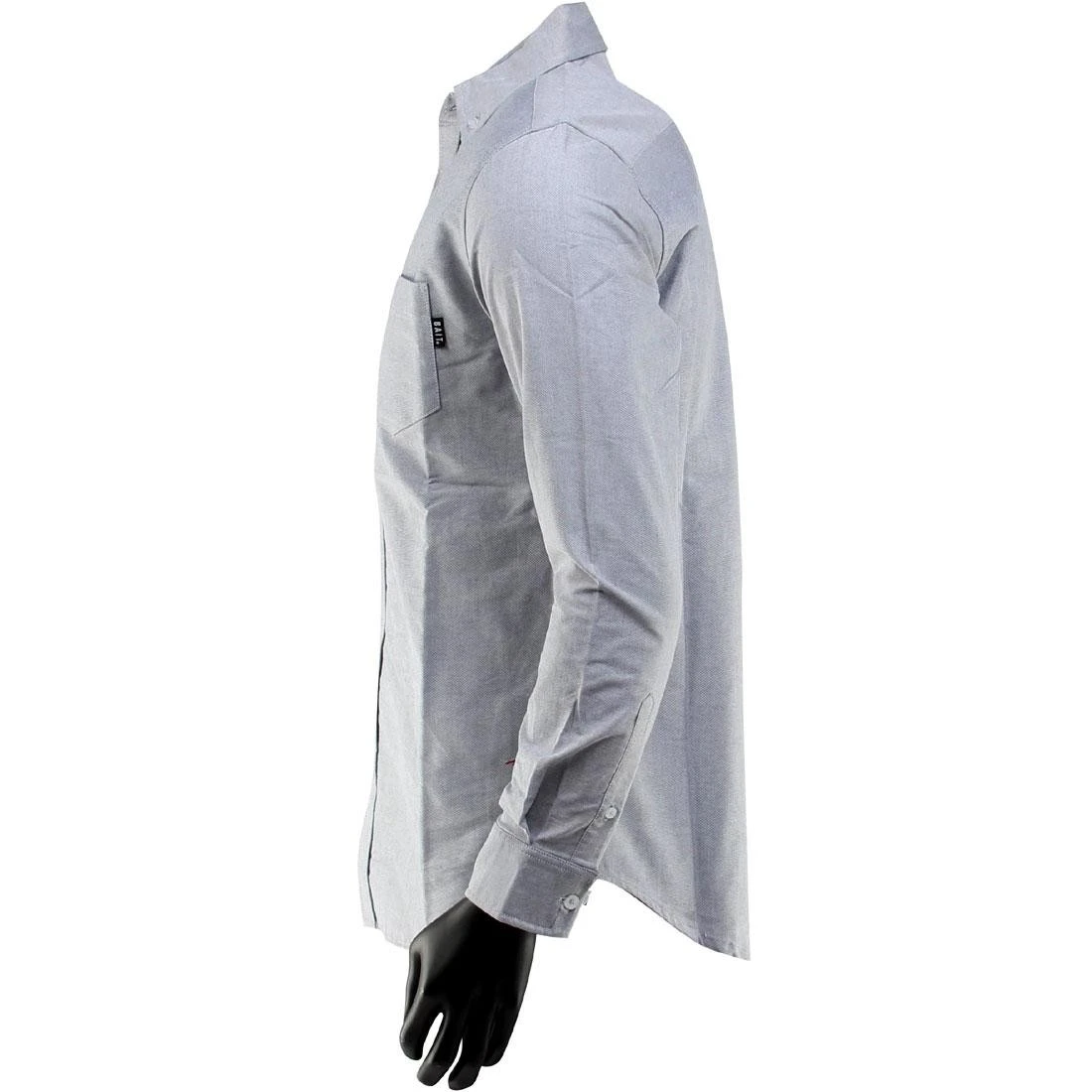 BAIT Oxford Long Sleeve Shirt (gray) 7 BAIT Oxford Long Sleeve Shirt (gray) - Image 5