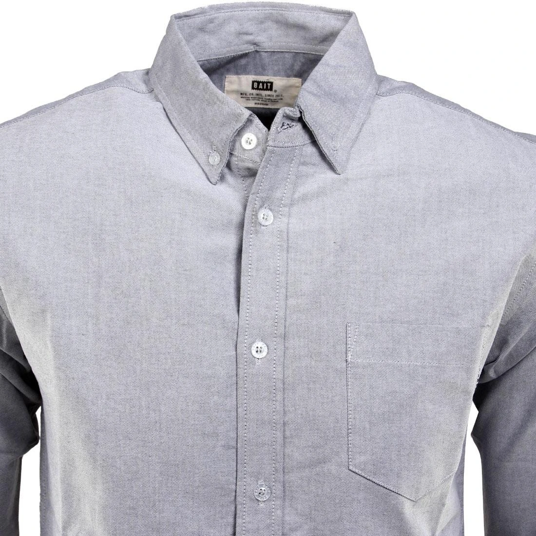 BAIT Oxford Long Sleeve Shirt (gray) 8 BAIT Oxford Long Sleeve Shirt (gray) - Image 6