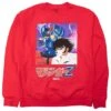 BAIT X Mazinger X Goodsmile Men Logo Crewneck Sweater (red) -Tees Shop bamazlogocrred 1