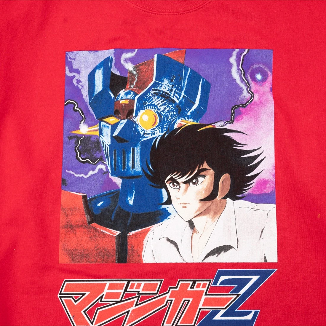 BAIT X Mazinger X Goodsmile Men Logo Crewneck Sweater (red) 4 BAIT X Mazinger X Goodsmile Men Logo Crewneck Sweater (red) - Image 2