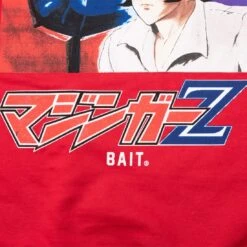 BAIT X Mazinger X Goodsmile Men Logo Crewneck Sweater (red) 8 BAIT X Mazinger X Goodsmile Men Logo Crewneck Sweater (red) -Tees Shop bamazlogocrred 3